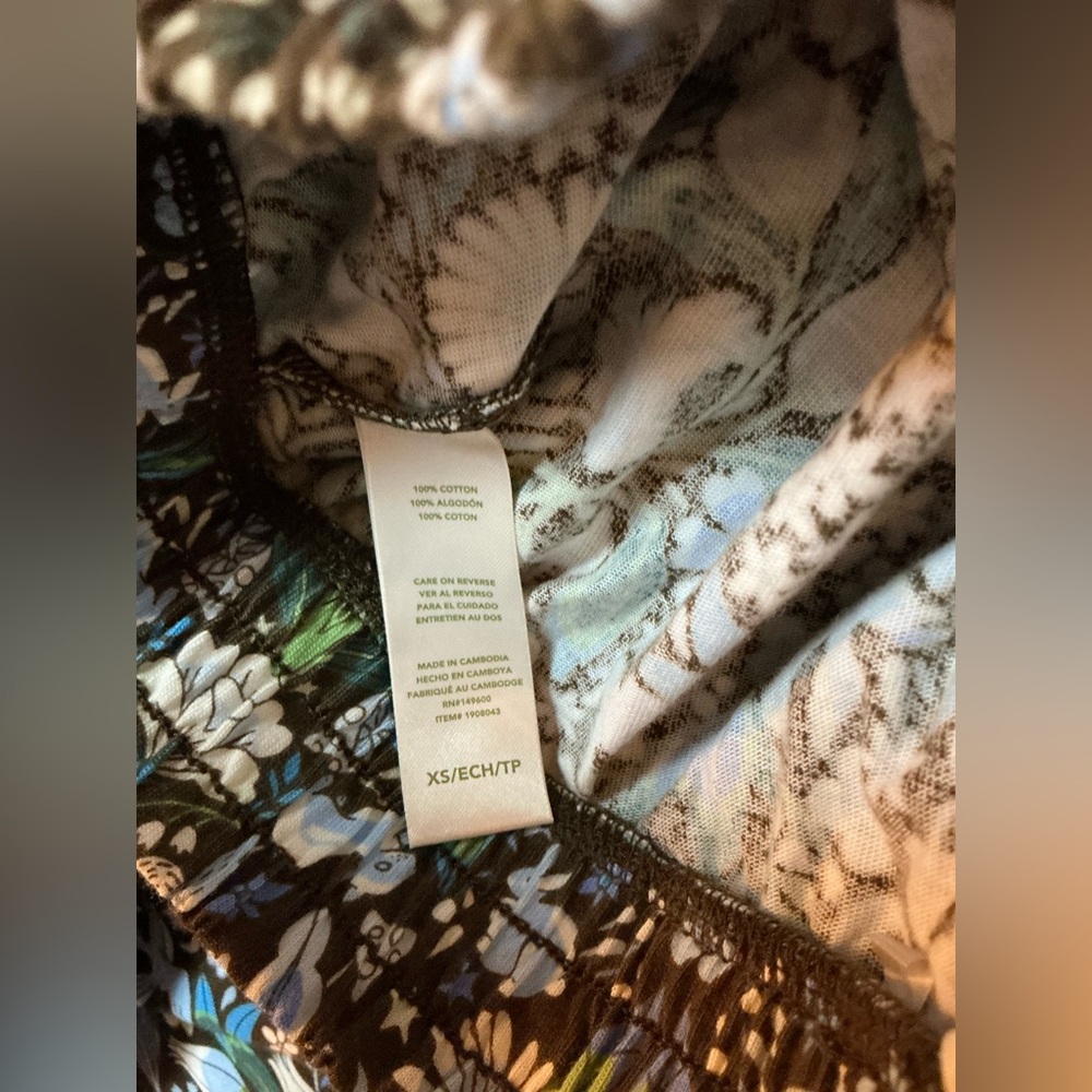 Vera Bradley Green Floral & Fox Pajama Set β 100% Cotton β NWT β Size M - Picture 6 of 9